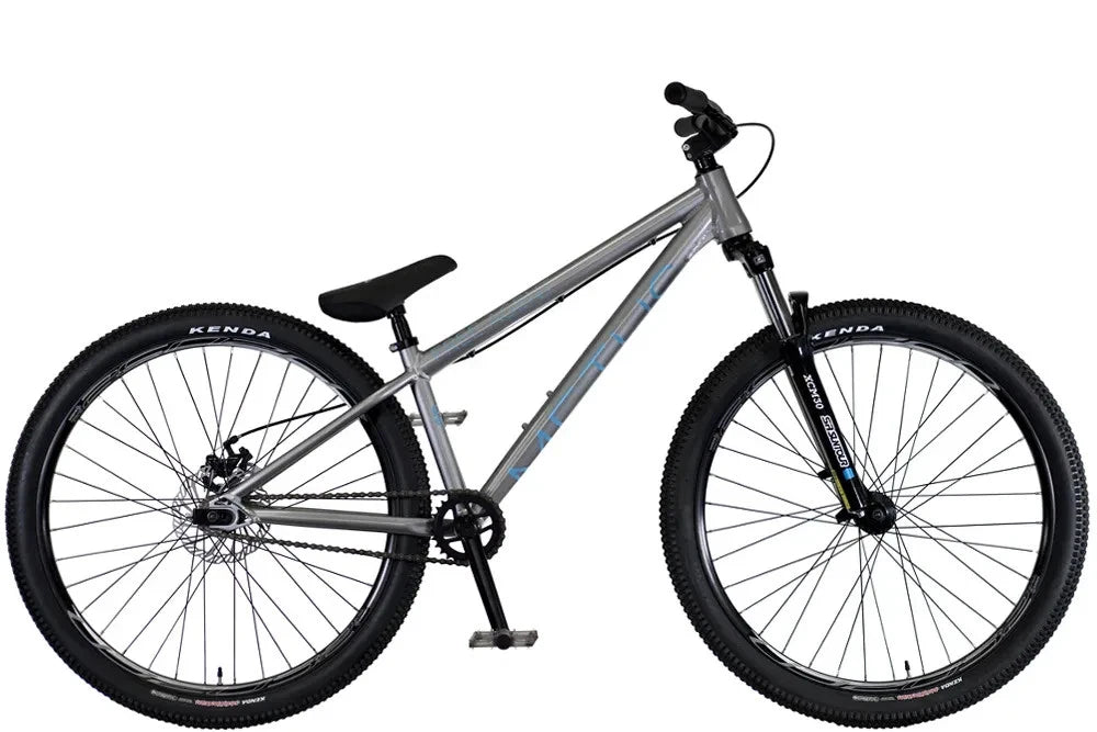 Free Agent Metus Silver 26" Single Speed Dirt Jumper Bike BMX New